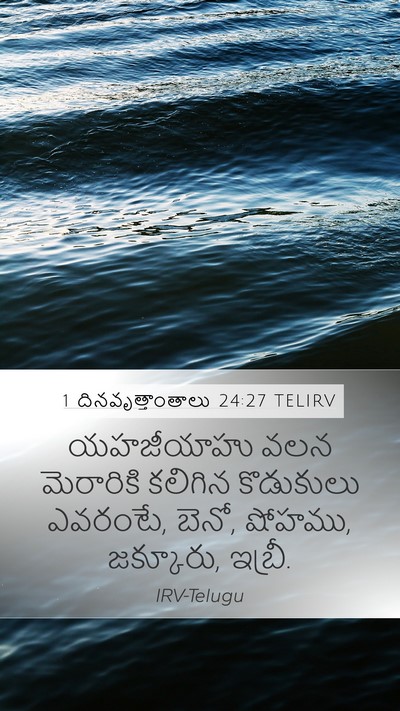 1 దినవృత్తాంతాలు 24:27 TELIRV Bible Verse Image
