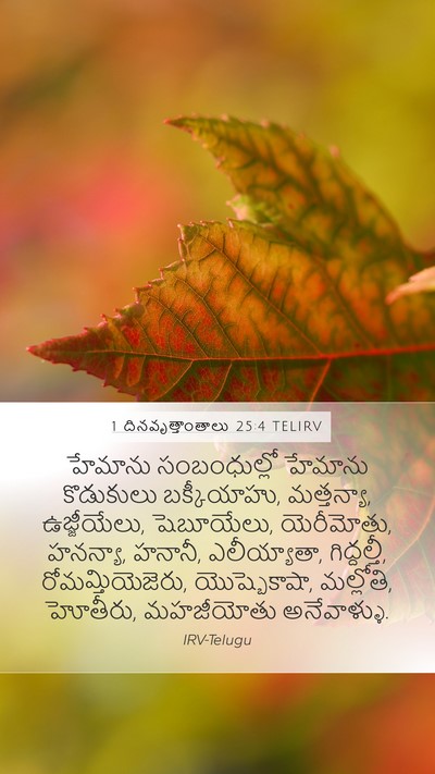 1 దినవృత్తాంతాలు 25:4 TELIRV Bible Verse Image