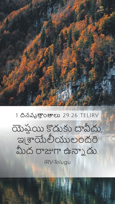 1 దినవృత్తాంతాలు 29:26 TELIRV Bible Verse Image