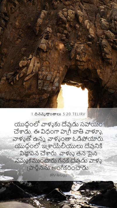 1 దినవృత్తాంతాలు 5:20 TELIRV Bible Verse Image