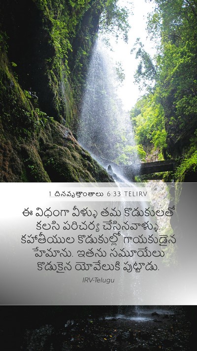 1 దినవృత్తాంతాలు 6:33 TELIRV Bible Verse Image