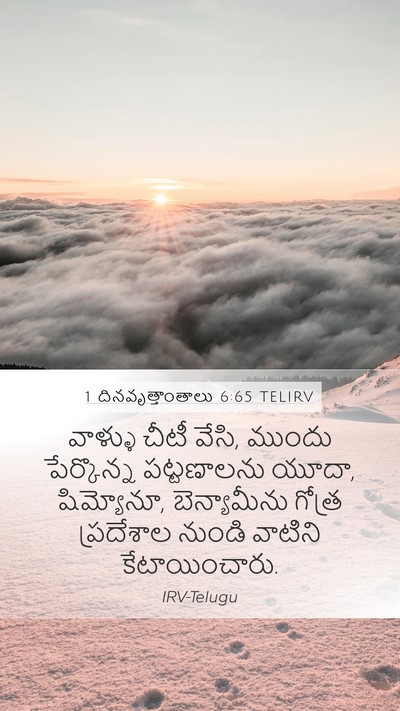 1 దినవృత్తాంతాలు 6:65 TELIRV Bible Verse Image