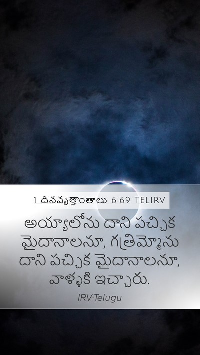 1 దినవృత్తాంతాలు 6:69 TELIRV Bible Verse Image