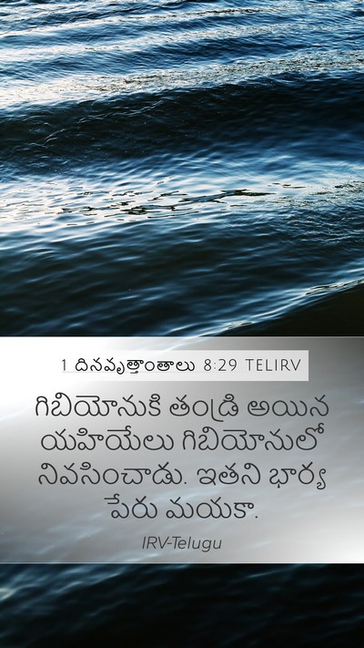 1 దినవృత్తాంతాలు 8:29 TELIRV Bible Verse Image
