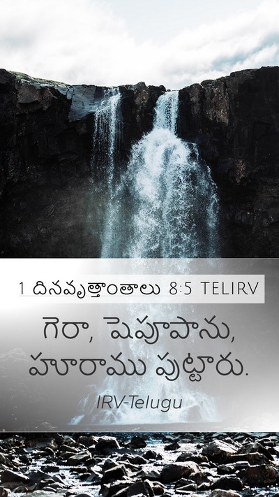 1 దినవృత్తాంతాలు 8:5 TELIRV Mobile Phone Wallpaper - గెరా, షెపూపాను, - Mobile Bible Verse Wallpaper