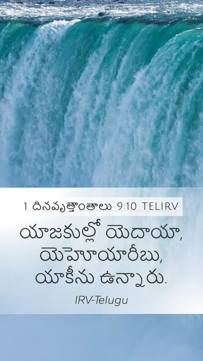 1 దినవృత్తాంతాలు 9:10 TELIRV Bible Verse Image