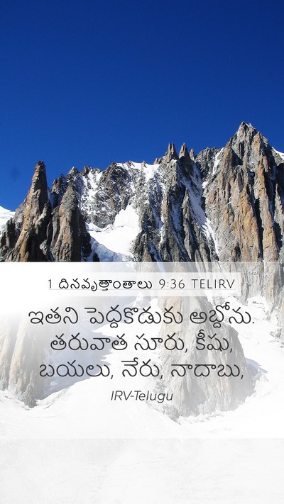 1 దినవృత్తాంతాలు 9:36 TELIRV Bible Verse Image