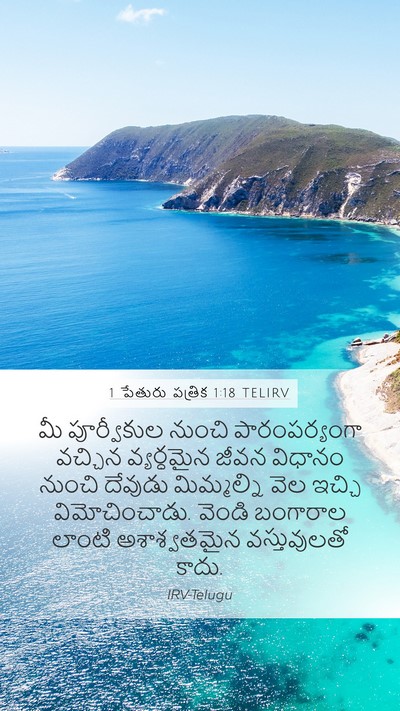 1 పేతురు పత్రిక 1:18 TELIRV Bible Verse Image