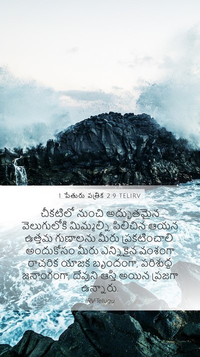 1 పేతురు పత్రిక 2:9 TELIRV Bible Verse Image