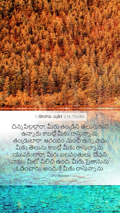 1 యోహాను పత్రిక 2:14 TELIRV Bible Verse Image
