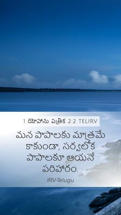 1 యోహాను పత్రిక 2:2 TELIRV Bible Verse Image