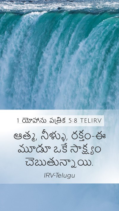 1 యోహాను పత్రిక 5:8 TELIRV Bible Verse Image
