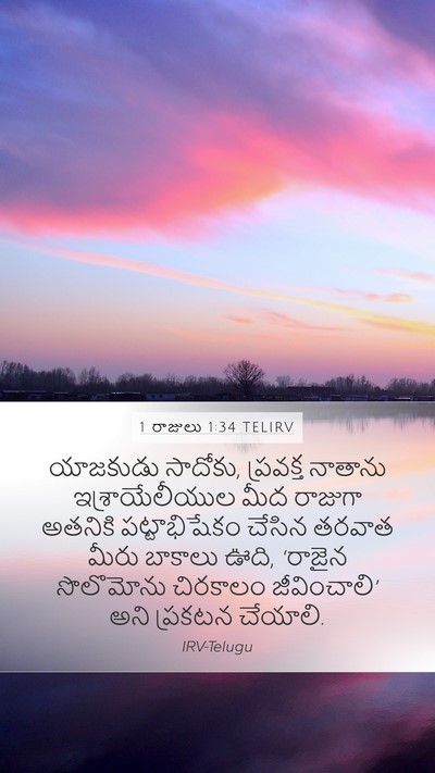 1 రాజులు 1:34 TELIRV Bible Verse Image