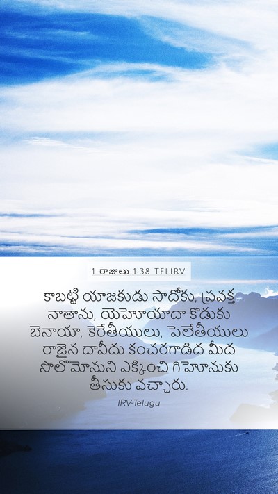 1 రాజులు 1:38 TELIRV Bible Verse Image