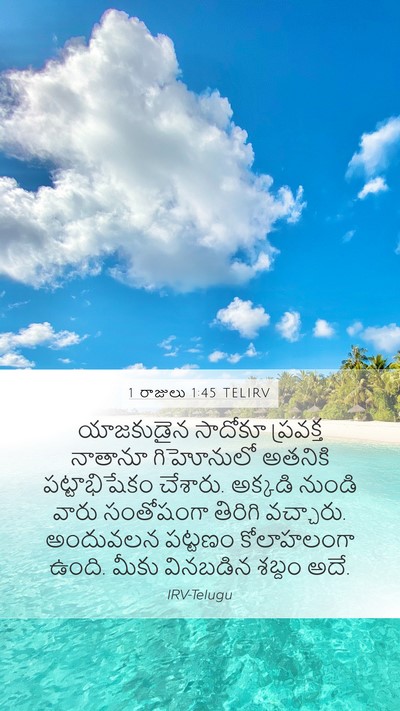 1 రాజులు 1:45 TELIRV Bible Verse Image