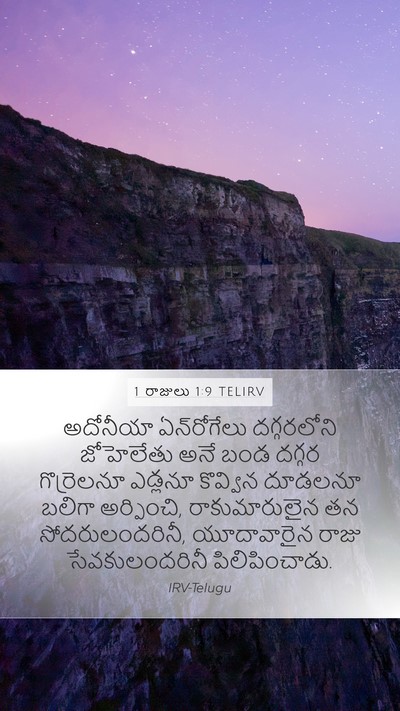 1 రాజులు 1:9 TELIRV Bible Verse Image