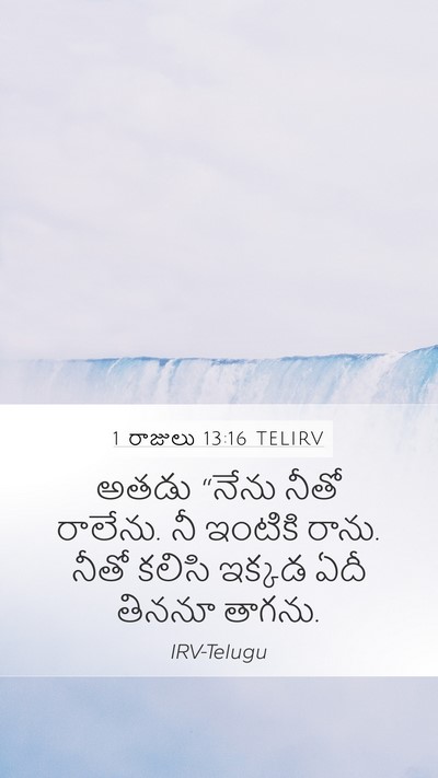 1 రాజులు 13:16 TELIRV Bible Verse Image