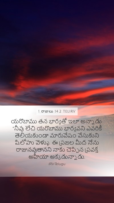 1 రాజులు 14:2 TELIRV Bible Verse Image