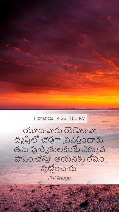 1 రాజులు 14:22 TELIRV Bible Verse Image
