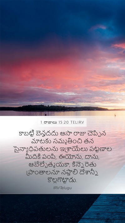 1 రాజులు 15:20 TELIRV Bible Verse Image