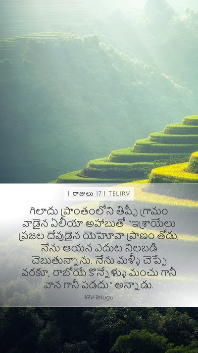 1 రాజులు 17:1 TELIRV Bible Verse Image