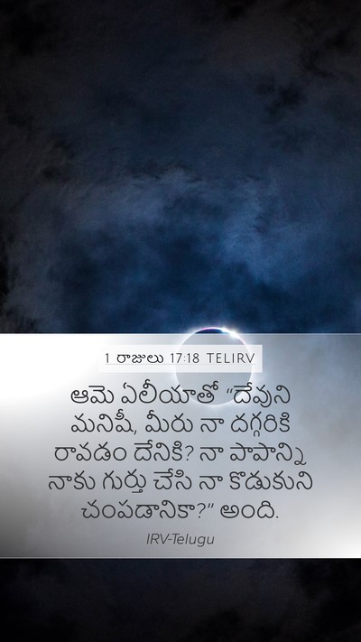1 రాజులు 17:18 TELIRV Bible Verse Image