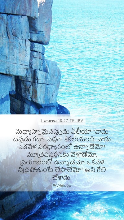 1 రాజులు 18:27 TELIRV Bible Verse Image
