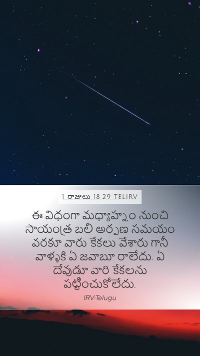 1 రాజులు 18:29 TELIRV Bible Verse Image