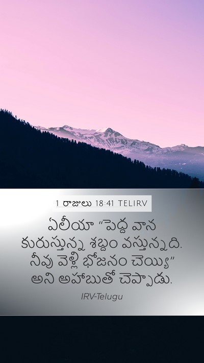 1 రాజులు 18:41 TELIRV Bible Verse Image