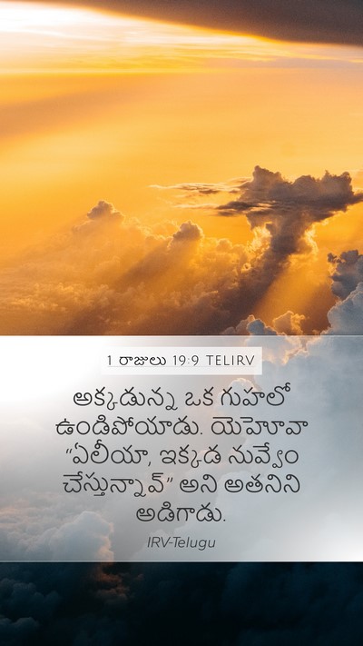 1 రాజులు 19:9 TELIRV Bible Verse Image