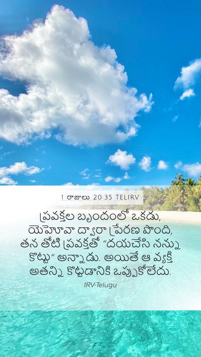 1 రాజులు 20:35 TELIRV Bible Verse Image