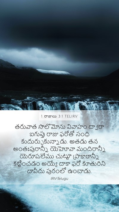 1 రాజులు 3:1 TELIRV Bible Verse Image