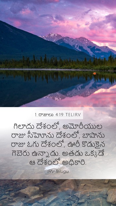 1 రాజులు 4:19 TELIRV Bible Verse Image