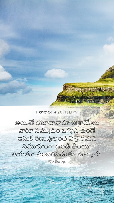 1 రాజులు 4:20 TELIRV Bible Verse Image