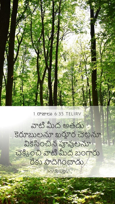 1 రాజులు 6:35 TELIRV Bible Verse Image