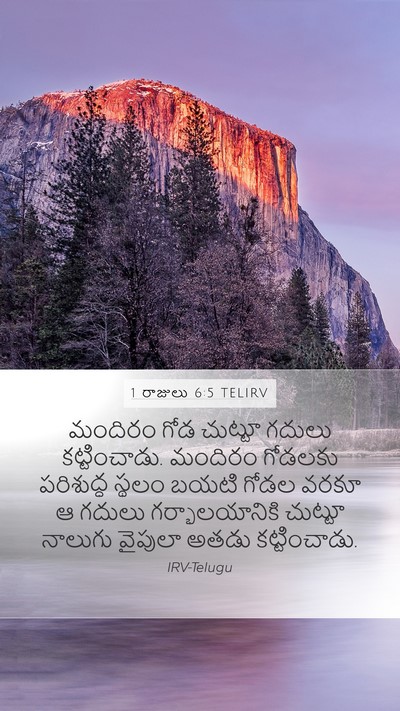 1 రాజులు 6:5 TELIRV Bible Verse Image