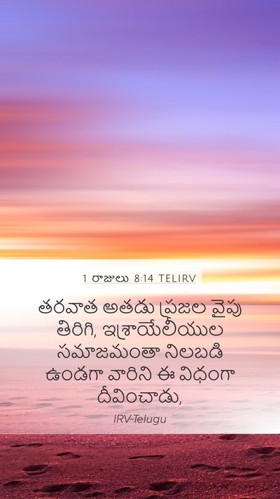 1 రాజులు 8:14 TELIRV Bible Verse Image
