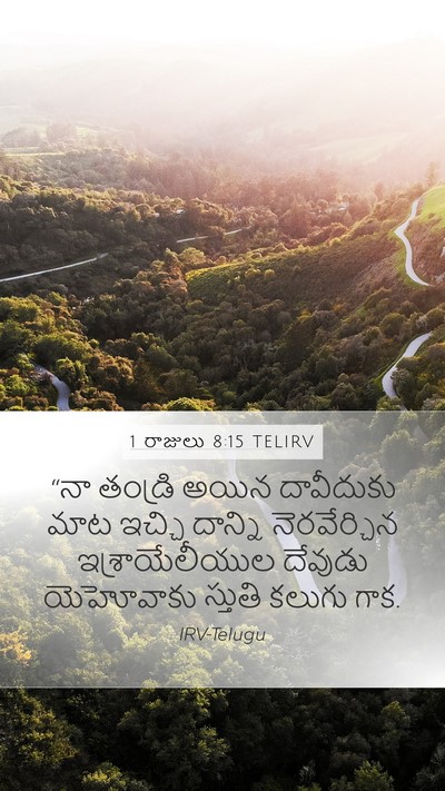 1 రాజులు 8:15 TELIRV Bible Verse Image