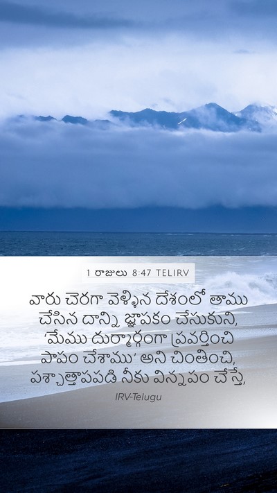 1 రాజులు 8:47 TELIRV Bible Verse Image
