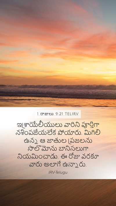 1 రాజులు 9:21 TELIRV Bible Verse Image