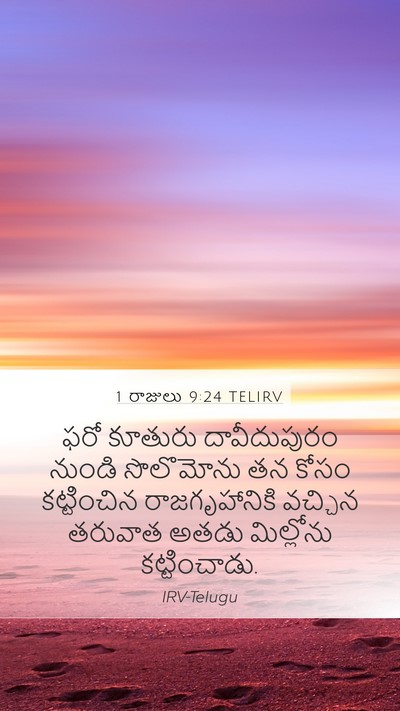 1 రాజులు 9:24 TELIRV Bible Verse Image