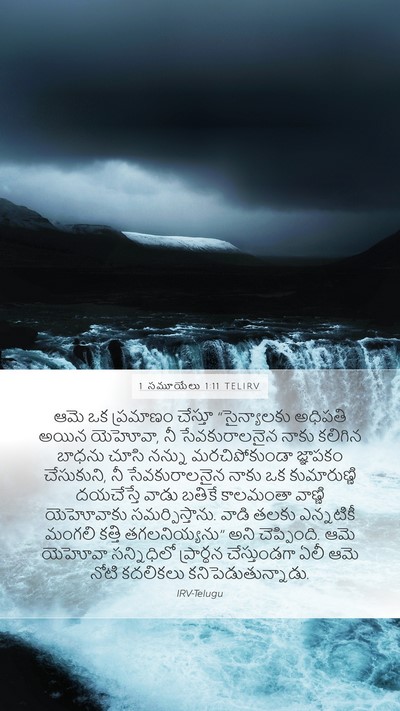 1 సమూయేలు 1:11 TELIRV Bible Verse Image