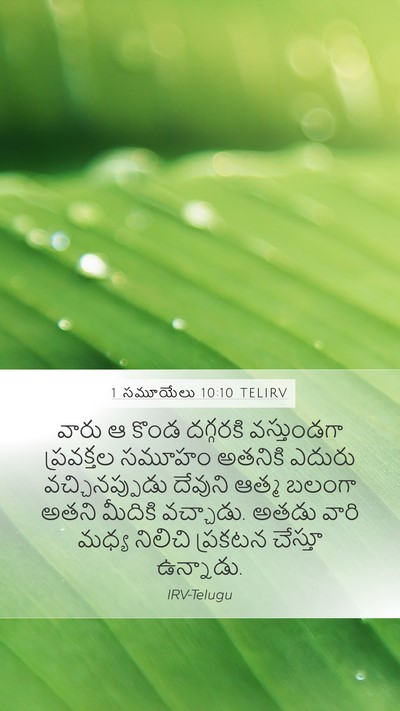 1 సమూయేలు 10:10 TELIRV Bible Verse Image