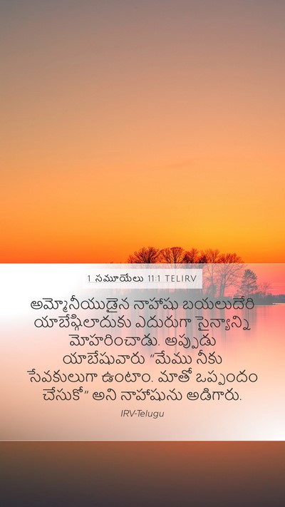 1 సమూయేలు 11:1 TELIRV Bible Verse Image