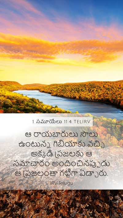 1 సమూయేలు 11:4 TELIRV Mobile Phone Wallpaper - ఆ రాయబారులు సౌలు - Mobile Bible Verse Wallpaper