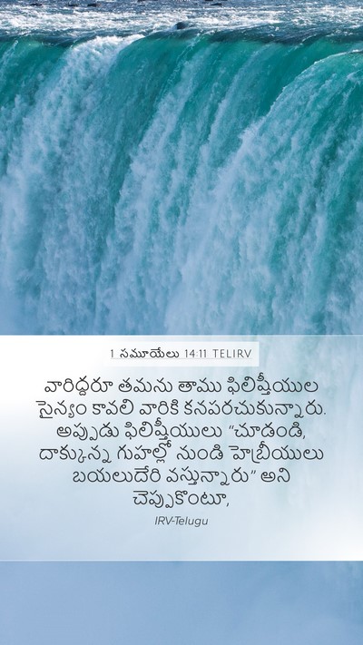 1 సమూయేలు 14:11 TELIRV Bible Verse Image