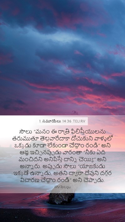 1 సమూయేలు 14:36 TELIRV Bible Verse Image