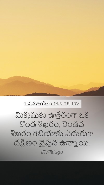 1 సమూయేలు 14:5 TELIRV Bible Verse Image