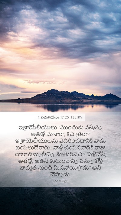 1 సమూయేలు 17:25 TELIRV Bible Verse Image