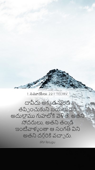 1 సమూయేలు 22:1 TELIRV Bible Verse Image